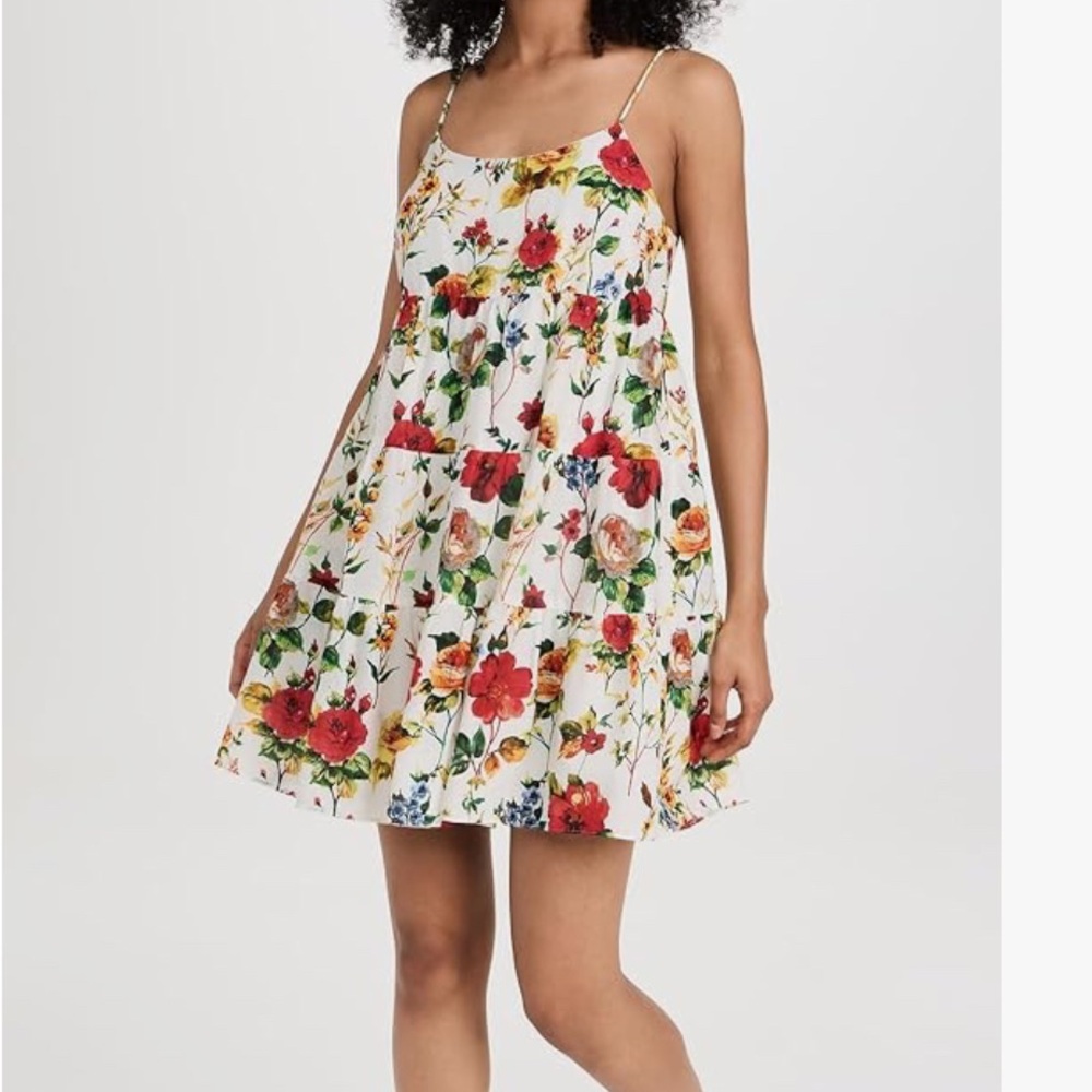 Alice + Olivia Floral Mini Dress - Multicolor